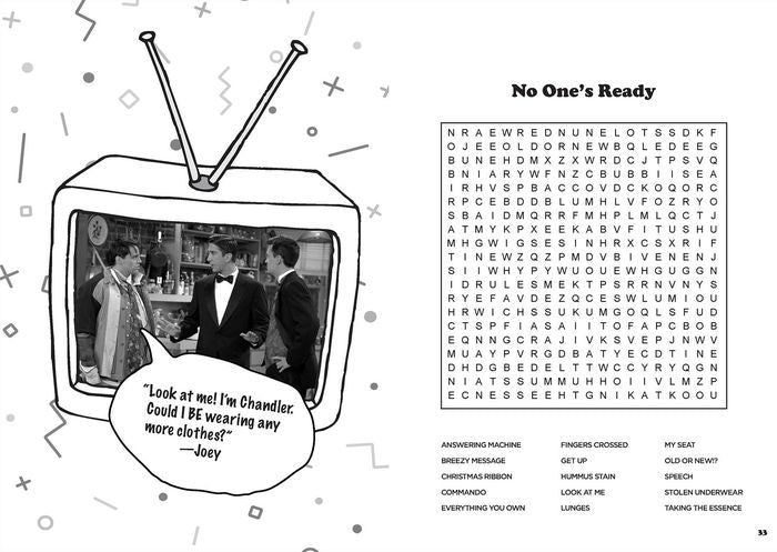 PRE-ORDEN- Friends Word Search, Quips, Quotes, and Coloring Book TARDA DE 2 A 5 SEMANAS EN LLEGAR