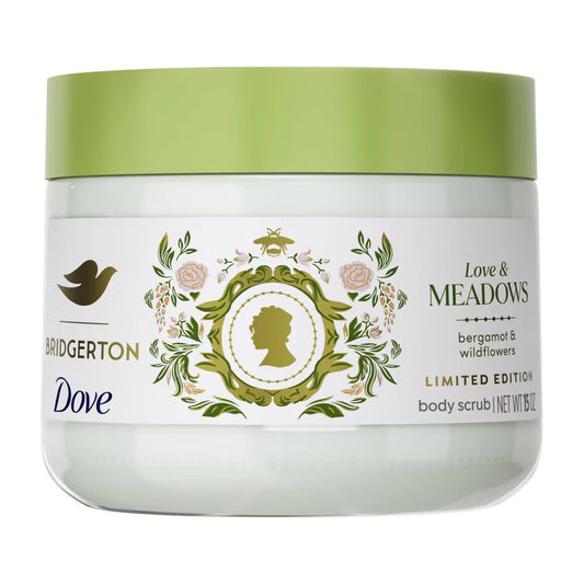 PREORDEN -Dove Beauty Limited Edition Bridgerton Body Scrub - Love & Meadows - Bergamot & Wildflowers Scent - 15oz- 2 A 4 SEMANAS EN LLEGAR