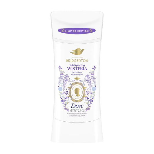 PREORDEN -Dove Beauty Limited Edition Bridgerton Antiperspirant & Deodorant Stick - Whispering Wisteria - Orchids & Champagne Scent - 2.6oz - 2 A 4 SEMANAS EN LLEGAR
