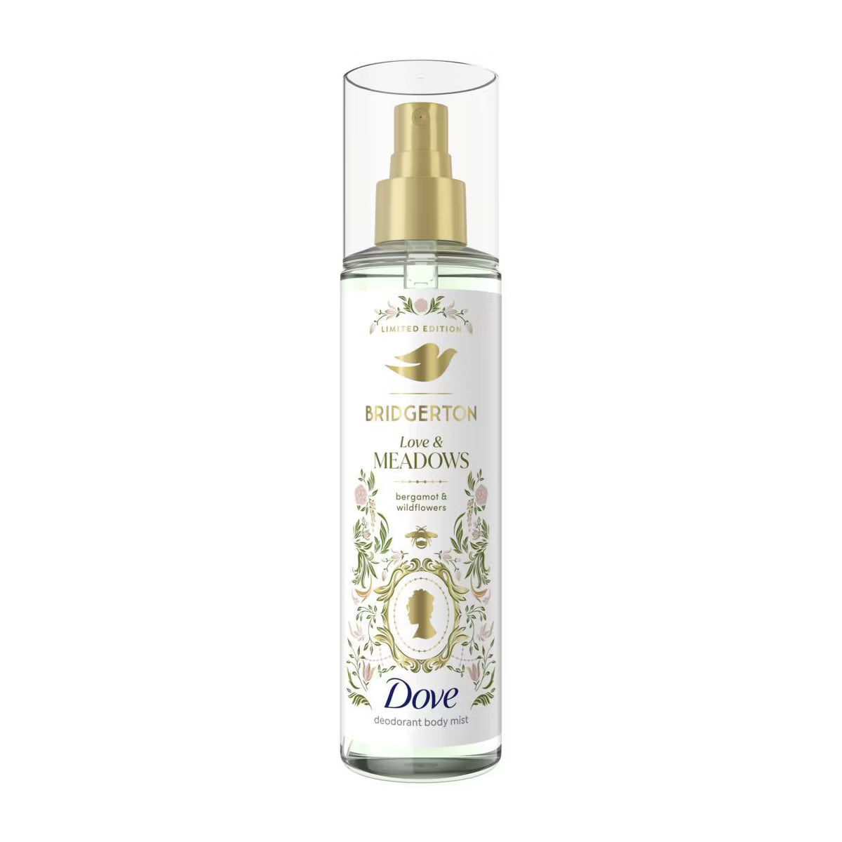 PREORDEN -Dove Beauty Limited Edition Bridgerton Body Mist - Love & Meadows - Bergamot & Wildflowers Scent - 8oz- 2 A 4 SEMANAS EN LLEGAR