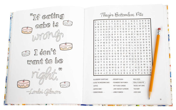 PRE-ORDEN- Gilmore Girls Word Search, Quips, Quotes, and Coloring Book TARDA DE 2 A 5 SEMANAS EN LLEGAR