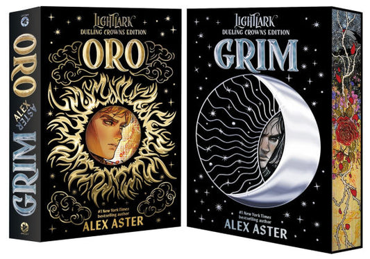 PRE-ORDEN- Grim and Oro: Dueling Crowns Edition (A Lightlark Saga Deluxe Companion Book) by Alex Aster TARDA DE 2-5 SEMANAS EN LLEGAR A PARTIR DEL 30 DE SEPTIEMBRE
