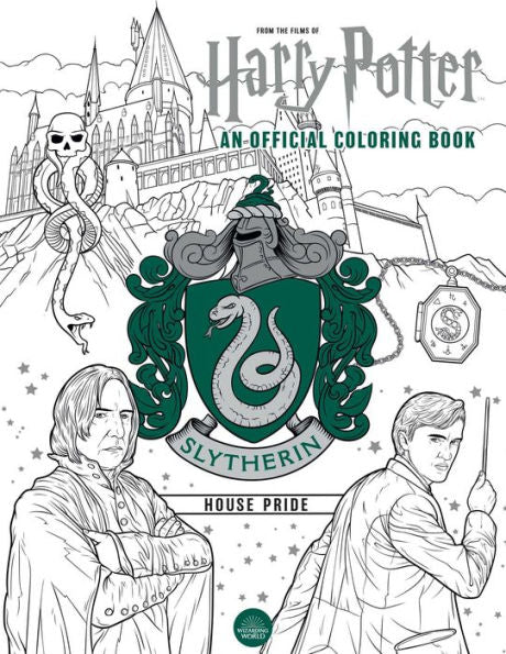 PRE-ORDEN- Harry Potter: Slytherin House Pride: The Official Coloring Book TARDA DE 2 A 5 SEMANAS EN LLEGAR