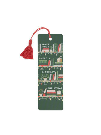 PRE-ORDEN- Have Your Shelf a Literary Christmas Bookmark TARDA DE 2-5 SEMANAS EN LLEGAR A PARTIR DEL 9 DE SEPTIEMBRE