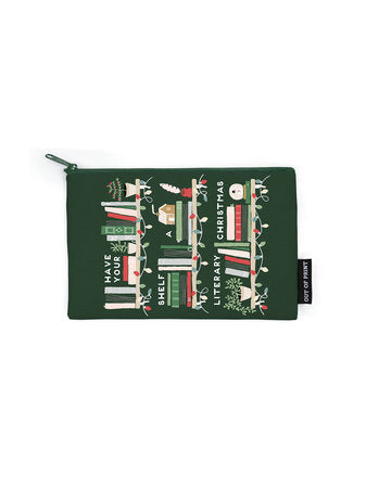 PRE-ORDEN- Have Your Shelf a Literary Christmas Pouch TARDA DE 2-5 SEMANAS EN LLEGAR A PARTIR DEL 14 DE OCTUBRE