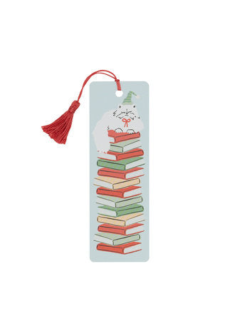 PRE-ORDEN- Holiday Cat Stack Bookmark TARDA DE 2-5 SEMANAS EN LLEGAR A PARTIR DEL 16 DE SEPTIEMBRE