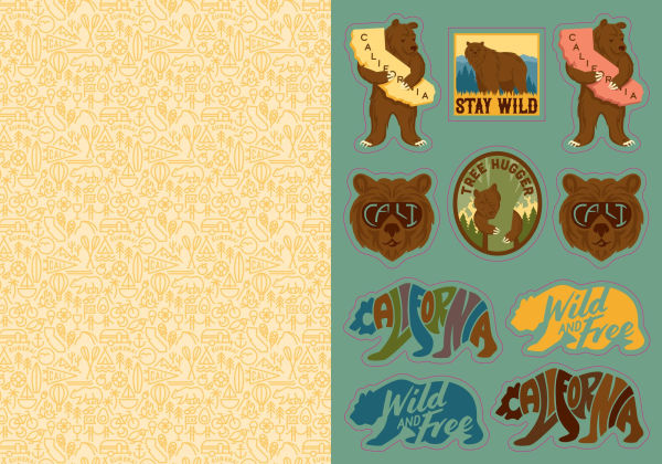 PRE-ORDEN- I Love California Sticker Book: 325+ Stickers Celebrating the Golden State by Workman Publishing, Katey Horn (Illustrator) TARDA DE 2-5 SEMANAS EN LLEGAR