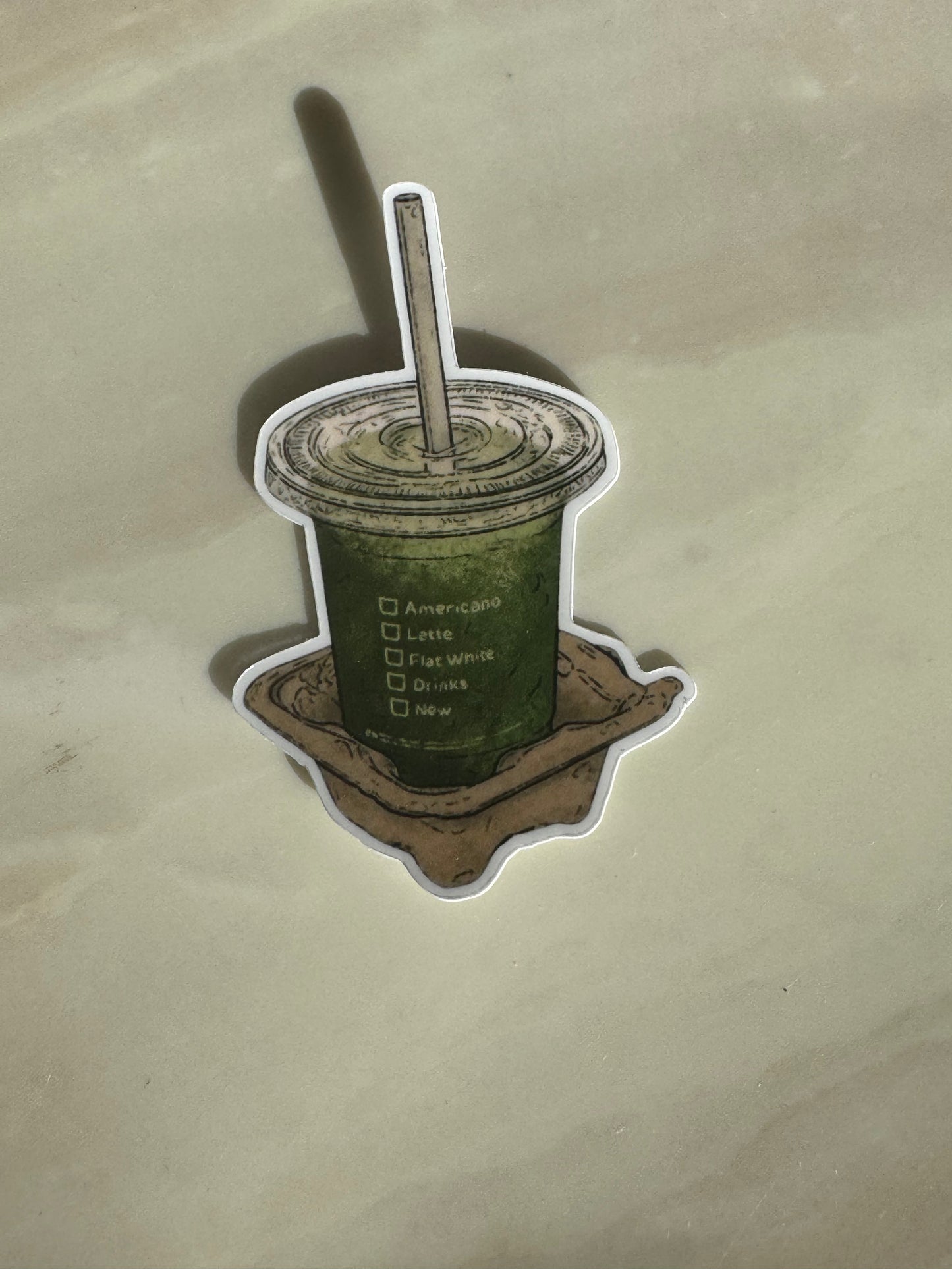 MATCHA- STICKER WATERPROOF ( A PRUEBA DE AGUA)