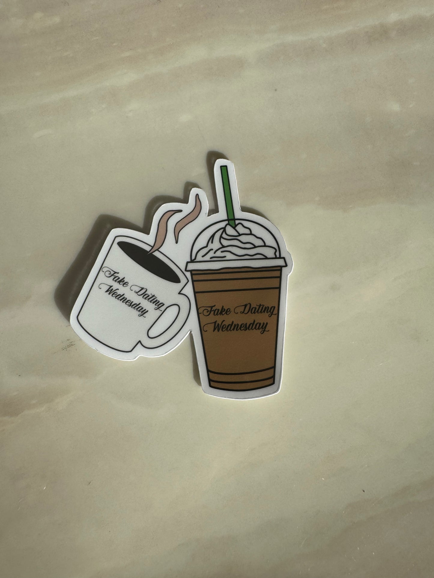 FAKE DATING WEDNESDAY - STICKER WATERPROOF ( A PRUEBA DE AGUA)