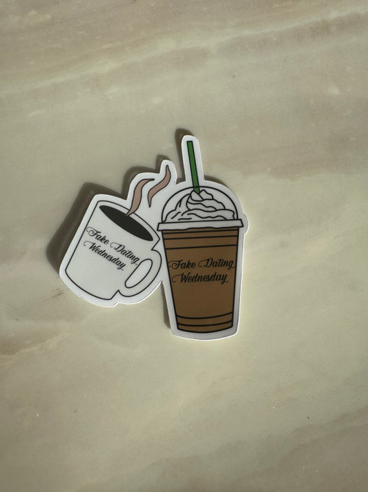 FAKE DATING WEDNESDAY - STICKER WATERPROOF ( A PRUEBA DE AGUA)