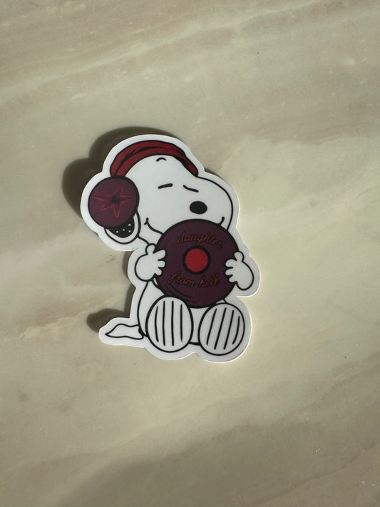 DAUGHTER FRON HELL PUPPY - STICKER WATERPROOF ( A PRUEBA DE AGUA)