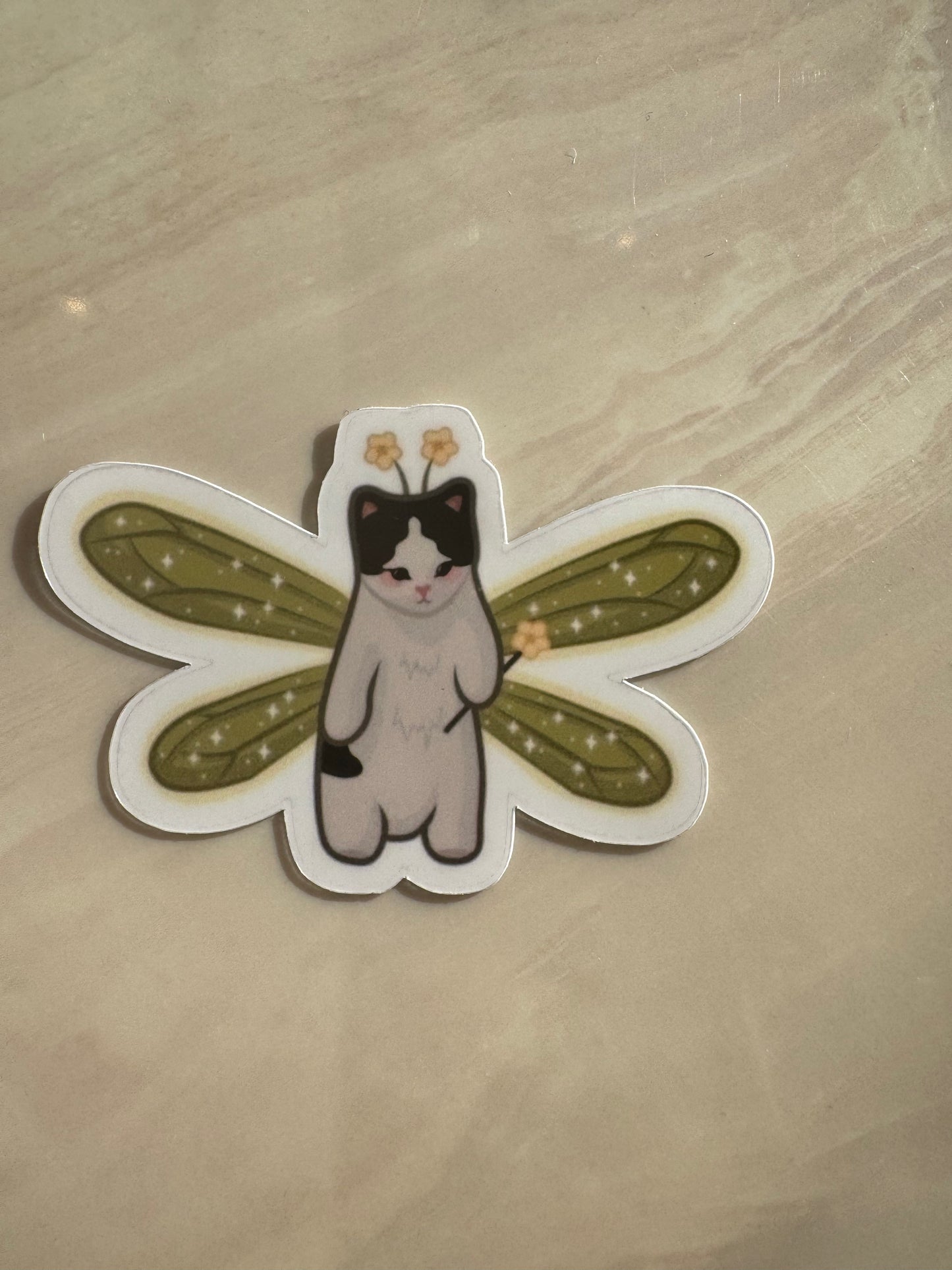 FAIRY KITTY - STICKER WATERPROOF ( A PRUEBA DE AGUA)