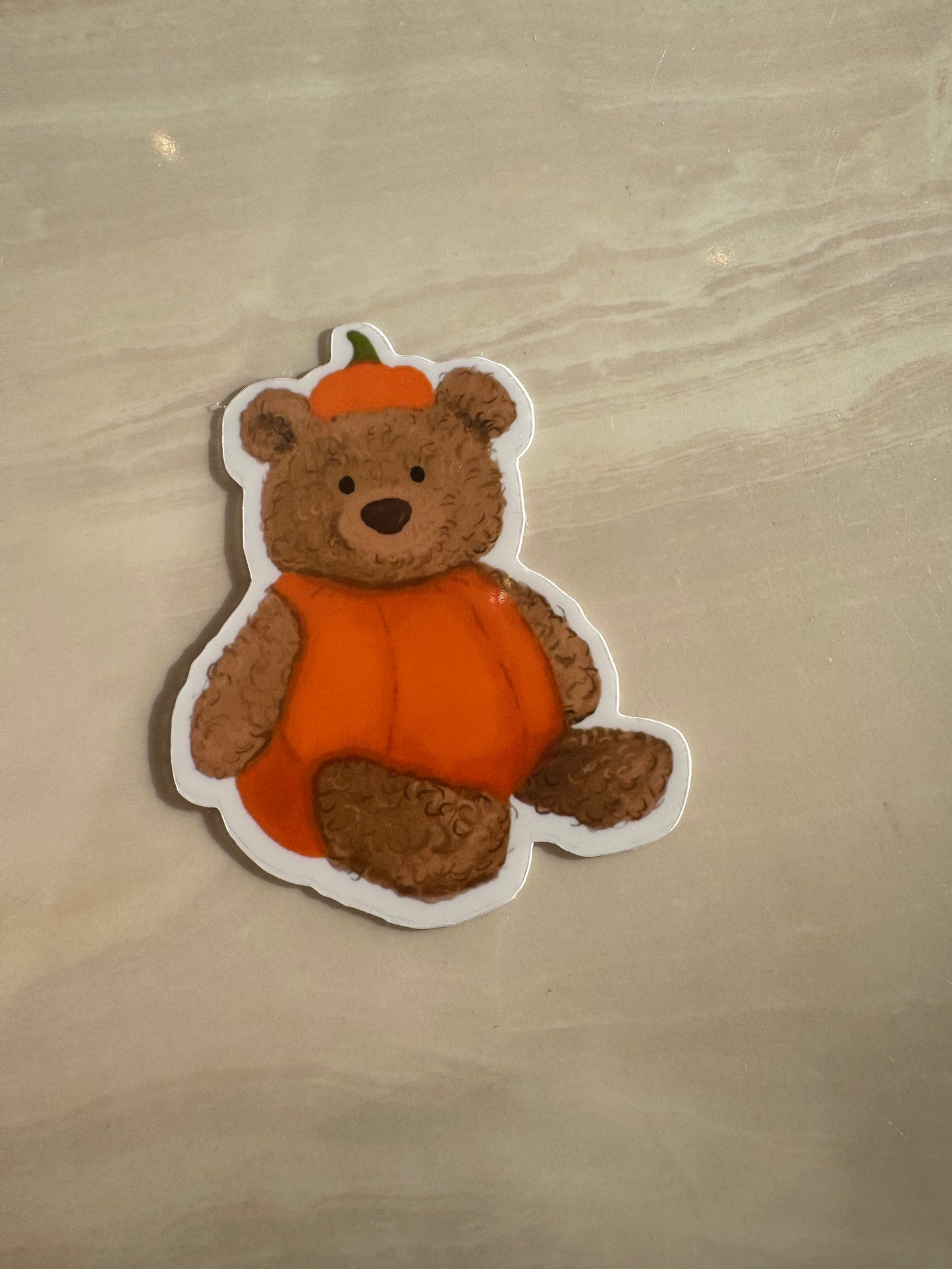 PUMPKIN BEAR - STICKER WATERPROOF ( A PRUEBA DE AGUA)
