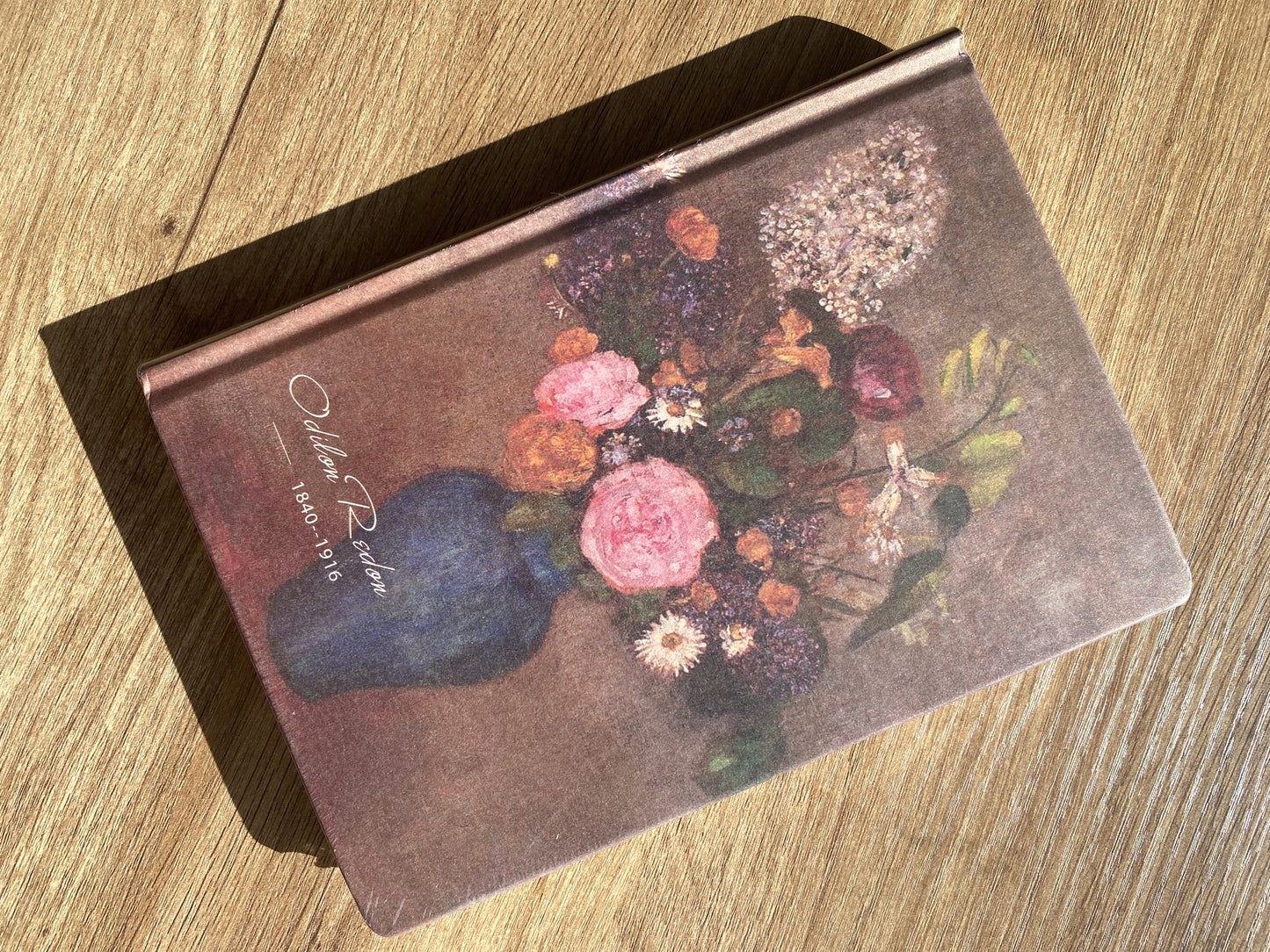 LIBRETA DE PASTA GRUESA CON HOJA DECORADA