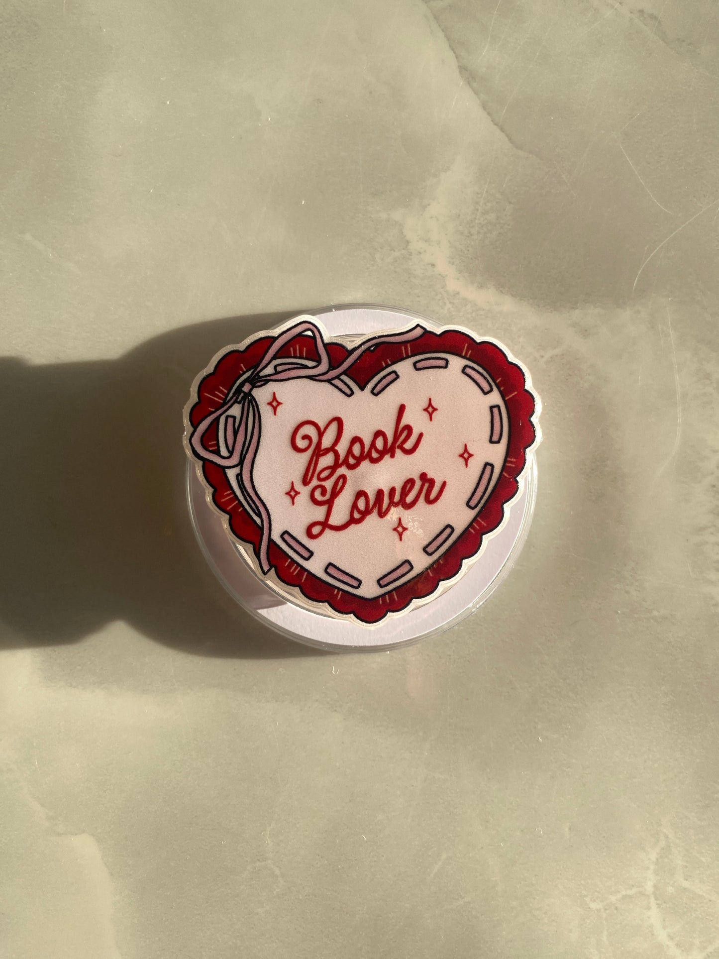 Book Lover Magnetic Kindle Grip/Pop Socket