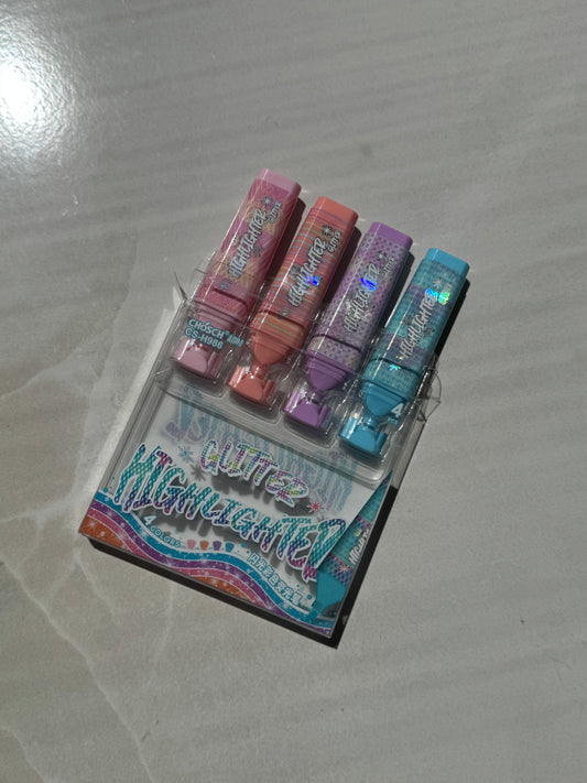 SET DE MARCATEXTOS DE GLITTER