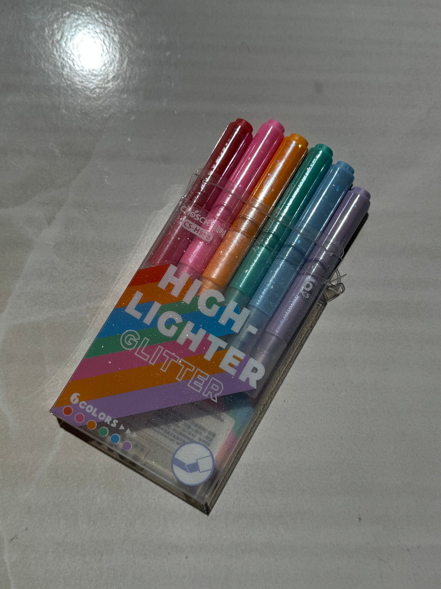 SET DE MARCATEXTOS DE GLITTER