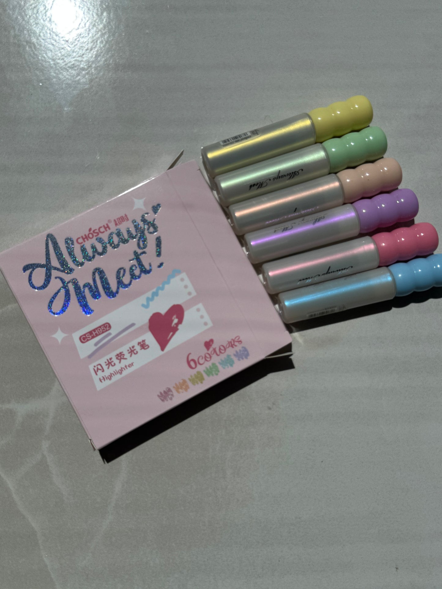 SET DE MARCADORES DE GLITTER