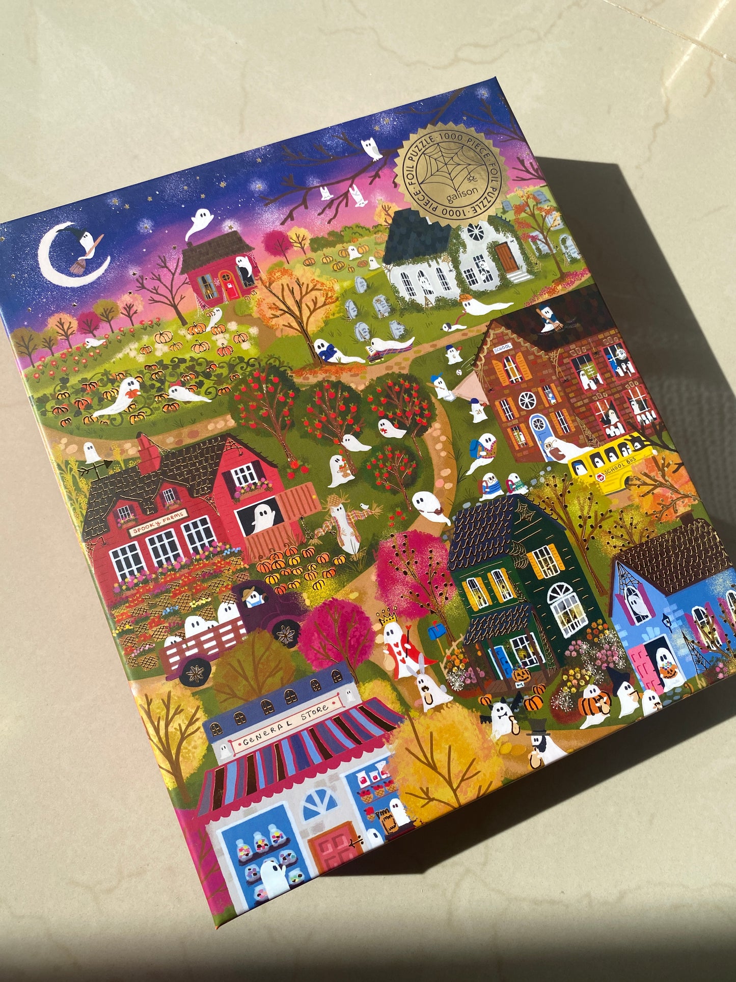 Joy Laforme Spooky Village 1000 Piece Foil Puzzle