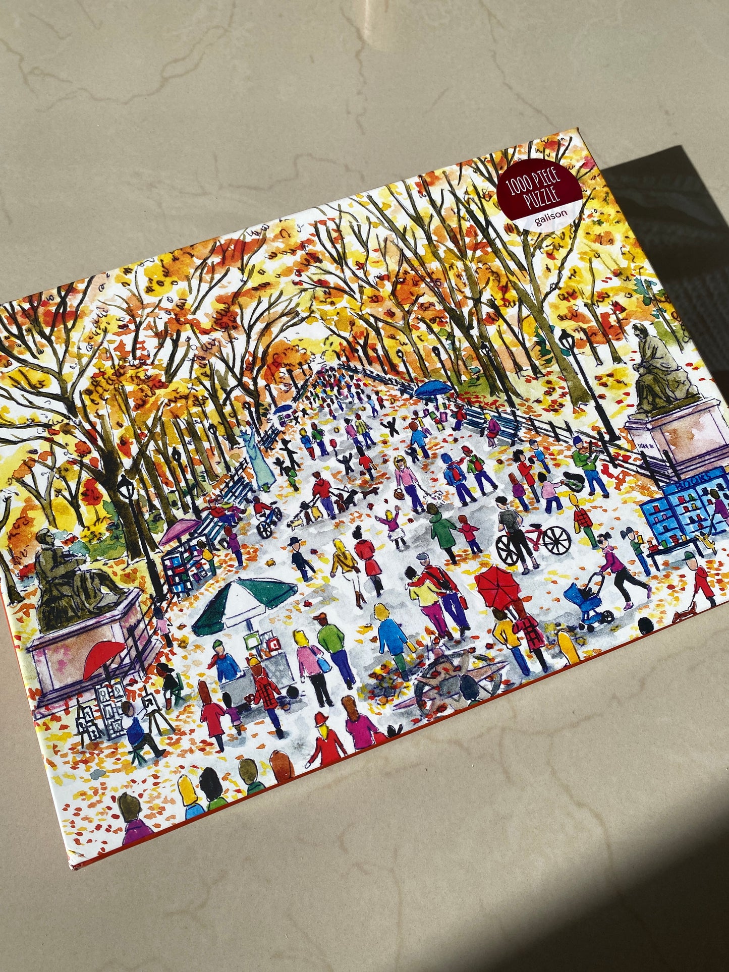 Michael Storrings Fall in Central Park 1000 Piece Puzzle