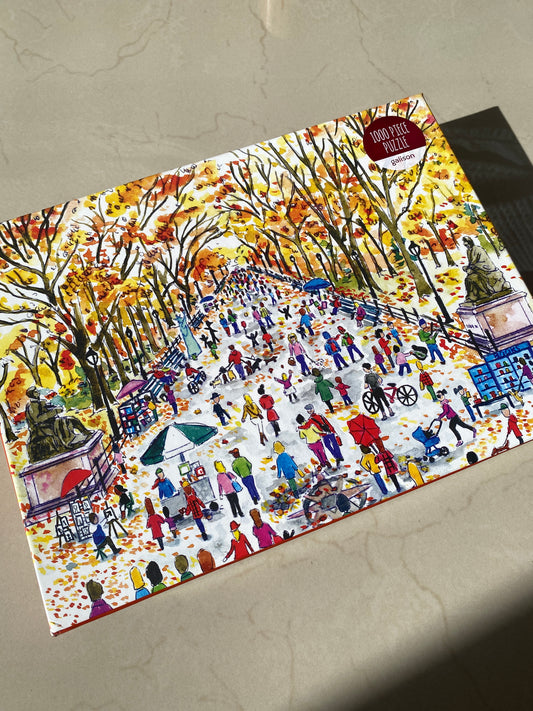 Michael Storrings Fall in Central Park 1000 Piece Puzzle