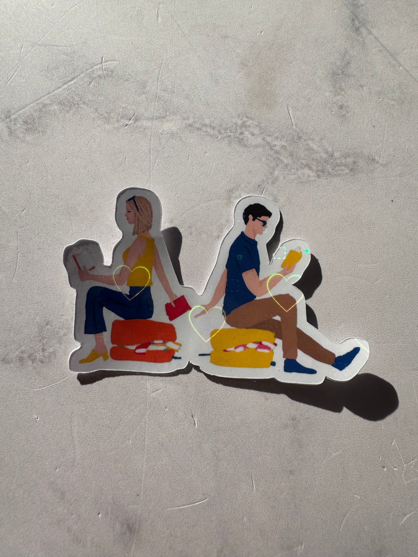 NORA & CHARLIE - STICKER HOLOGRÁFICO