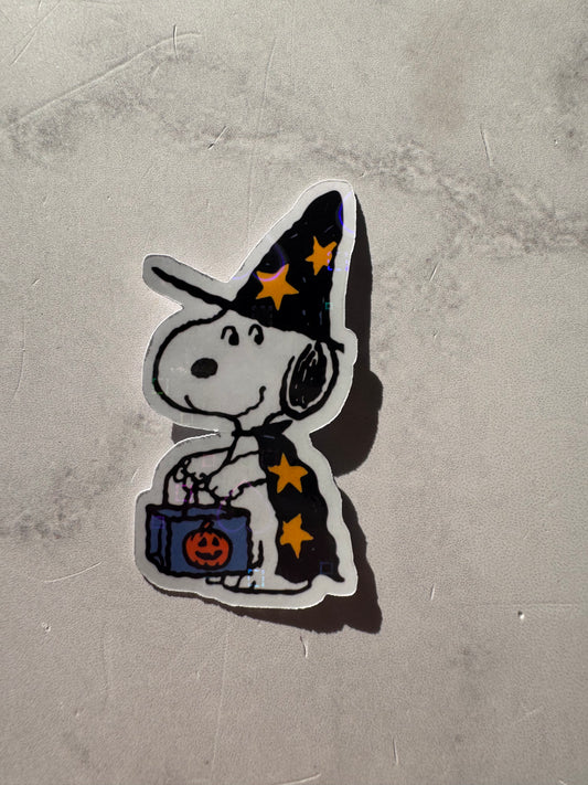 TREAT OR TRICK PUPPY - STICKER HOLOGRÁFICO