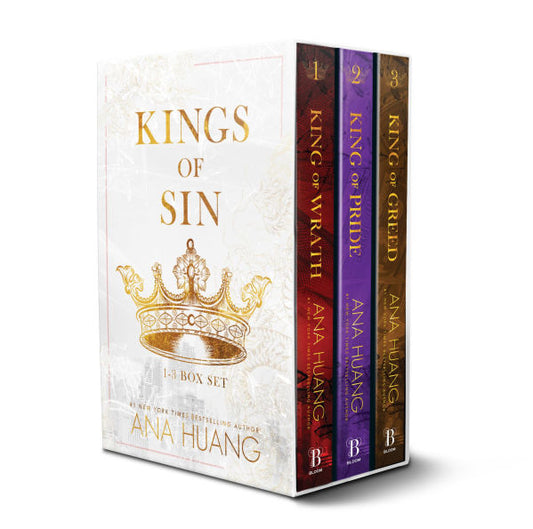 PRE-ORDEN- Kings of Sin Series Boxed Set, Books 1-3: King of Wrath, King of Pride, and King of Greed by Ana Huang TARDA DE 2-5 SEMANAS EN LLEGAR A PARTIR DEL 28 DE OCTUBRE