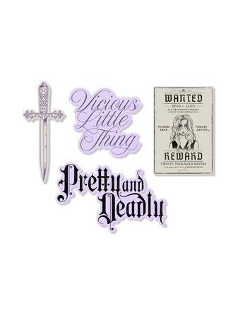 PRE-ORDEN- Lauren Roberts's Powerless Stickers - Sticker Set of 4 TARDA DE 2-5 SEMANAS EN LLEGAR