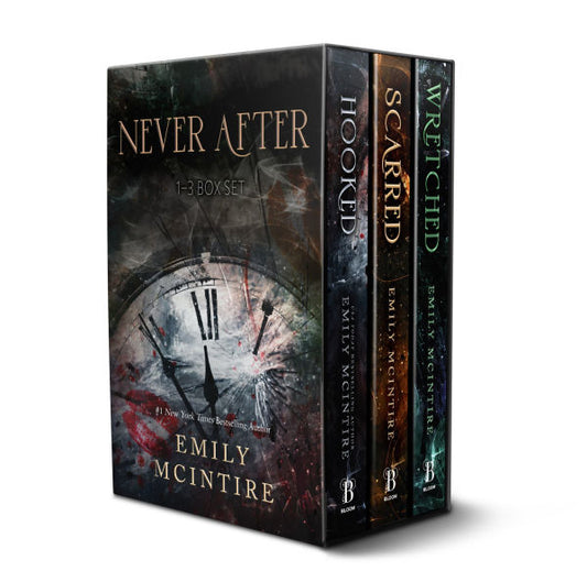 PRE-ORDEN- Never After Series Boxed Set, Books 1-3: Hooked, Scarred, and Wretched by Emily McIntire TARDA DE 2-5 SEMANAS EN LLEGAR A PARTIR DEL 28 DE OCTUBRE