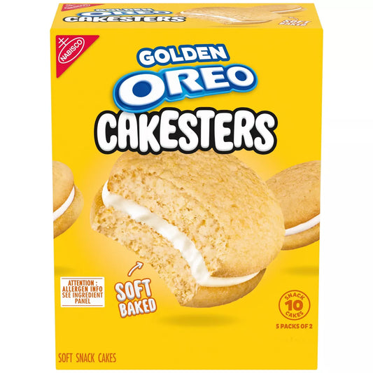 PRE-ORDEN- Oreo Golden Cakesters Soft Snack Cakes - 10.1oz/5pk TARDA DE 2-4 SEMANAS EN LLEGAR