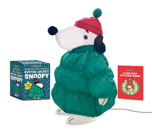 PRE-ORDEN- Peanuts: Desktop Inflatable Puffer Jacket Snoopy: Stands 14" Tall by Charles M. Schulz TARDA DE 2-5 SEMANAS EN LLEGAR A PARTIR DEL 21 DE OCTUBRE