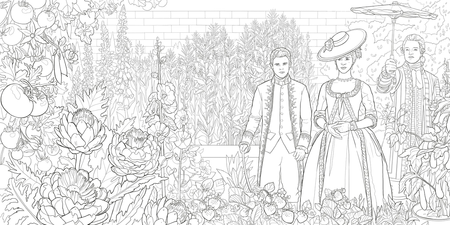 PRE-ORDEN- Queen Charlotte, A Bridgerton Story: The Official Coloring Book TARDA DE 2 A 5 SEMANAS EN LLEGAR