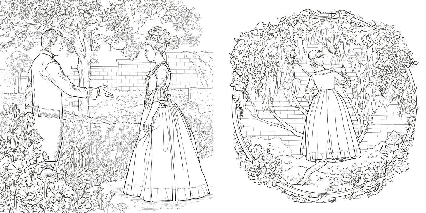 PRE-ORDEN- Queen Charlotte, A Bridgerton Story: The Official Coloring Book TARDA DE 2 A 5 SEMANAS EN LLEGAR