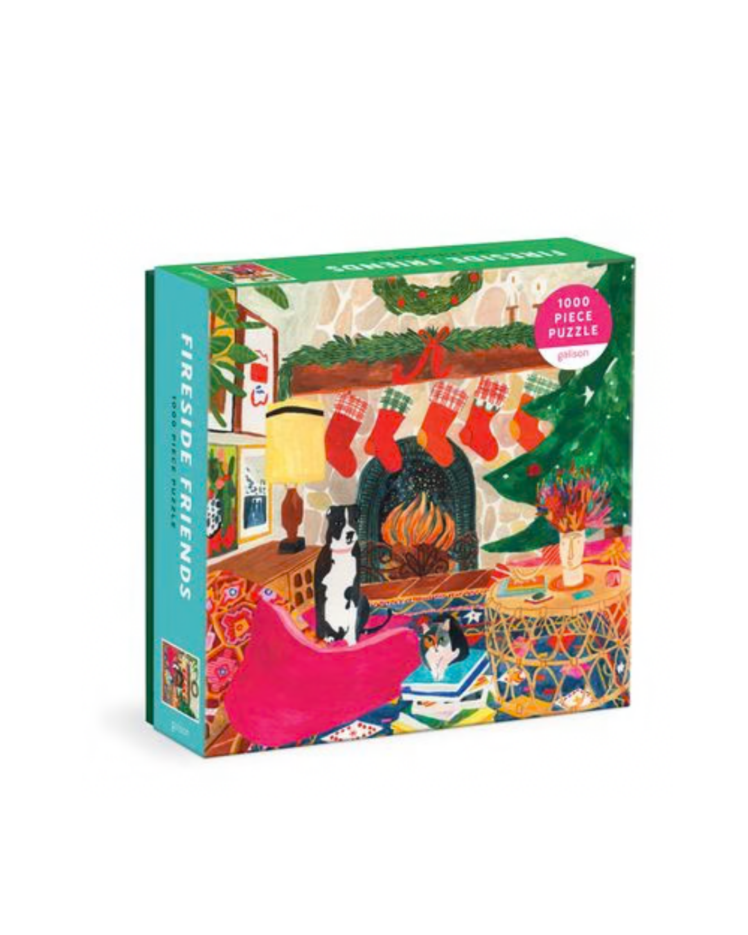 Fireside Friends 1000 Piece Puzzle in Square Box