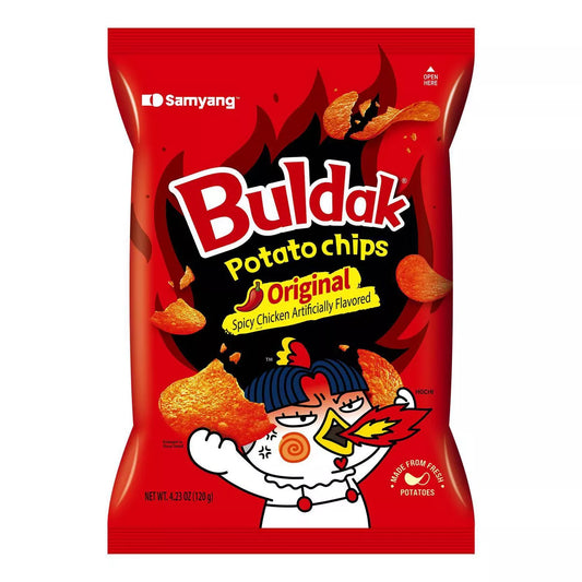 PRE-ORDEN- Samyang Buldak Original Potato Chips - 4.23oz TARDA DE 2-4 SEMANAS EN LLEGAR
