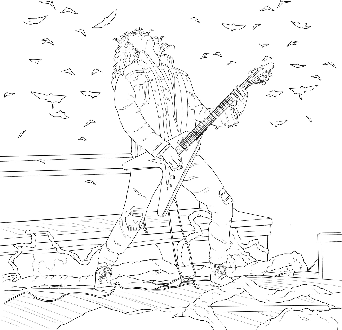 PRE-ORDEN- Stranger Things: The Official Coloring Book, Season 4 TARDA DE 2 A 4 SEMANAS EN LLEGAR