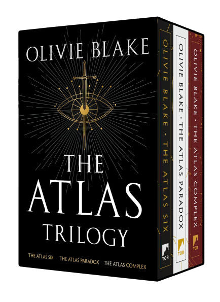 PRE-ORDEN- The Atlas Trilogy Boxed Set: The Atlas Six, The Atlas Paradox, The Atlas Complex by Olivie Blake TARDA DE 2-5 SEMANAS EN LLEGAR A PARTIR DEL 2 DE SEPTIEMBRE