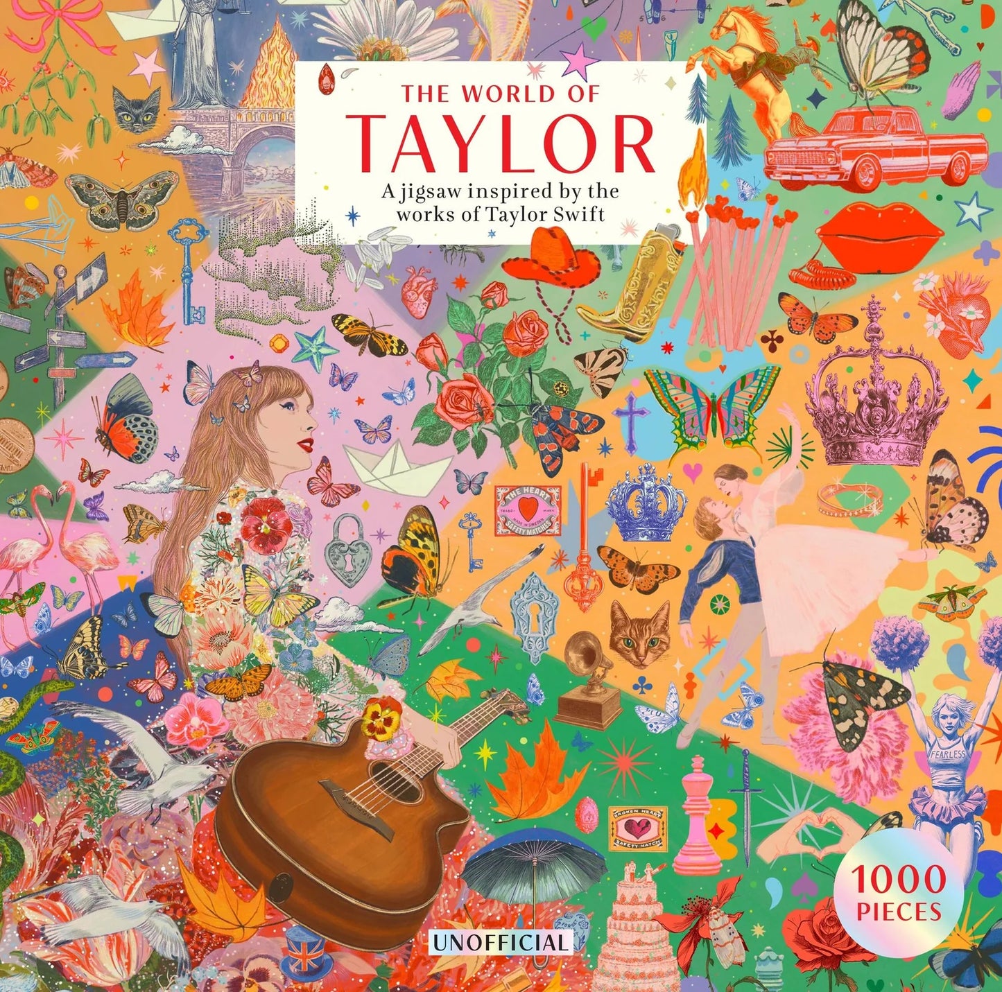 The World of Taylor An unofficial 1000-piece jigsaw puzzle: Inspired by the works of Taylor Swift (LA CAJA VIENE POQUITO DAÑADA DE UNA ESQUINA)